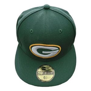 Green Bay Packers New Era 59Fifty Fitted Hat Green Cilantro Color SZ 6 7/8